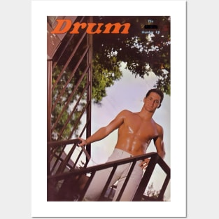 DRUM Magazine - Vintage Physique Muscle Male Model Magazine Cover Posters and Art